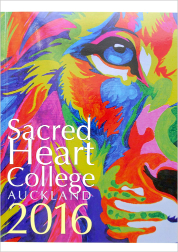 Cover design that uses student artwork